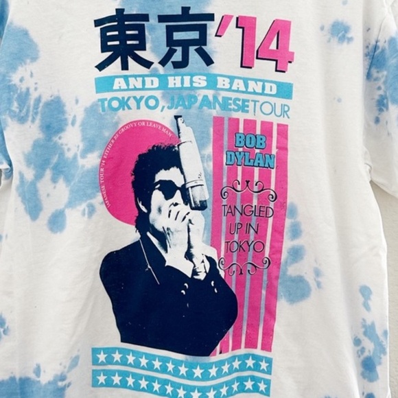 NWOT Bob Dylan Tokio Japanese Tour Graphic Tee - Picture 3 of 6